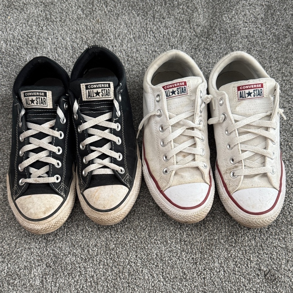 Converse Kids' Black and White Sneakers